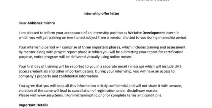 Offer Letter